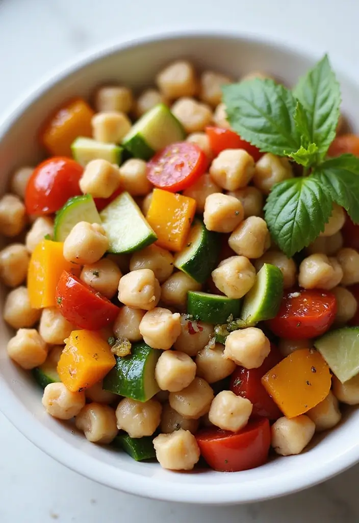 28 Dairy Free Dinner Recipes So Good You Won’t Miss the Cheese - 16. Mediterranean Chickpea Salad
