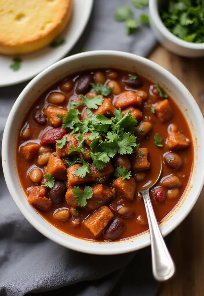 28 Dairy Free Dinner Recipes So Good You Won’t Miss the Cheese - 18. Vegan Chili