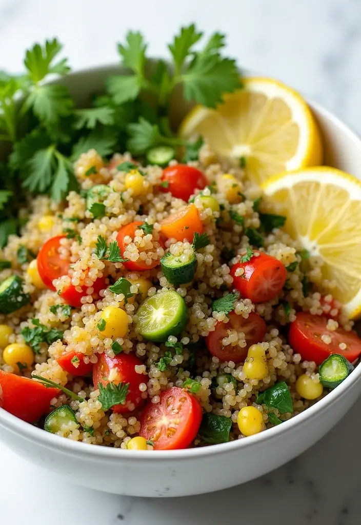 28 Dairy Free Dinner Recipes So Good You Won’t Miss the Cheese - 2. Zesty Lemon Herb Quinoa Salad