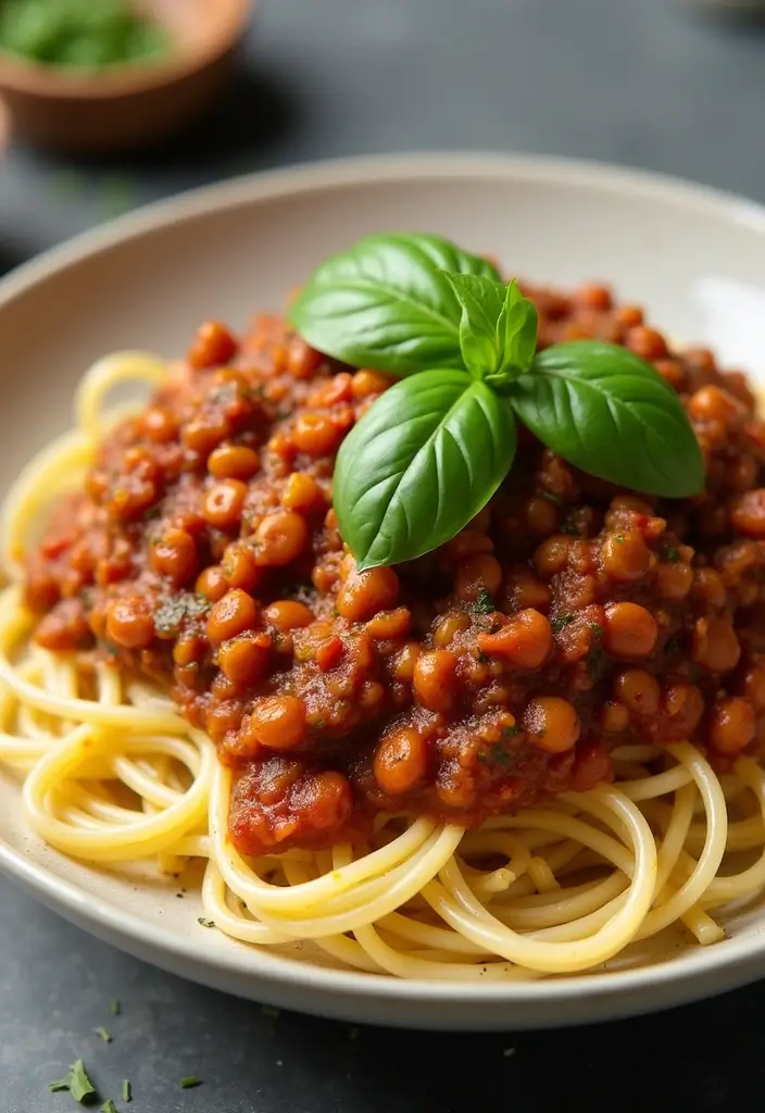 28 Dairy Free Dinner Recipes So Good You Won’t Miss the Cheese - 6. Lentil Bolognese
