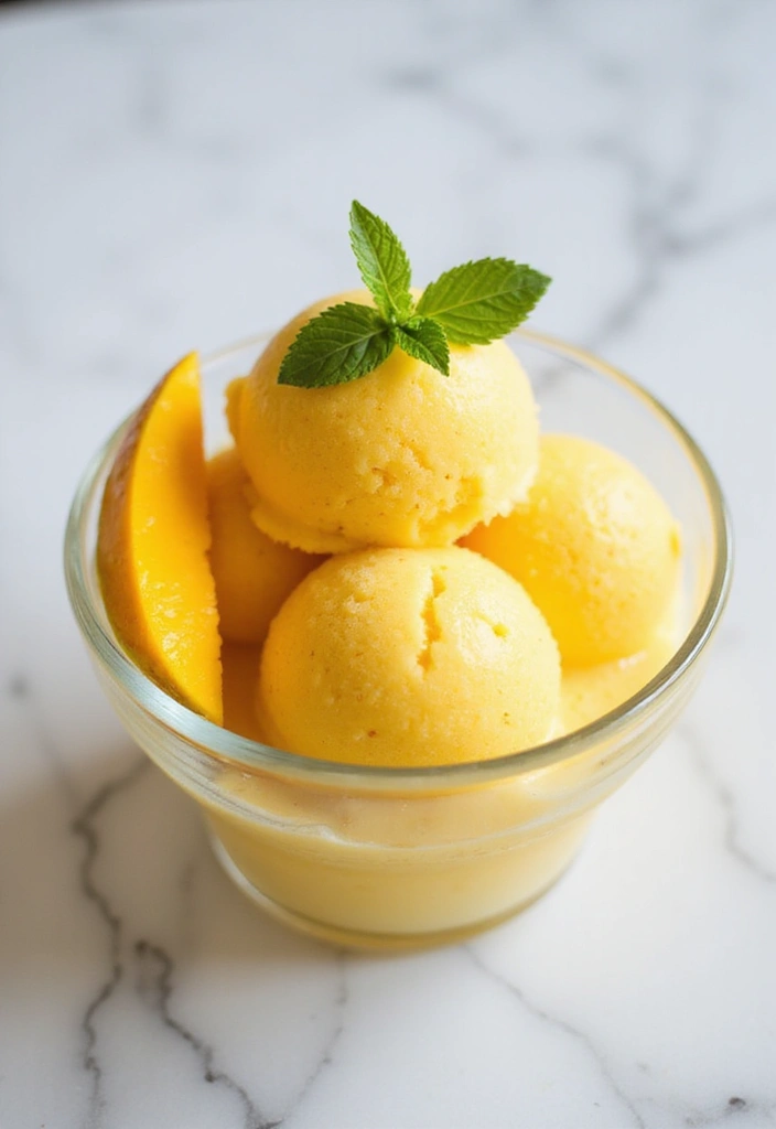 30 Best Gluten Dairy Free Recipes for Every Occasion - 12. Mango Coconut Sorbet