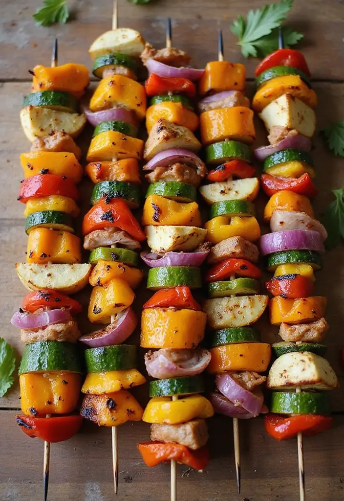 30 Best Gluten Dairy Free Recipes for Every Occasion - 13. Grilled Vegetable Skewers