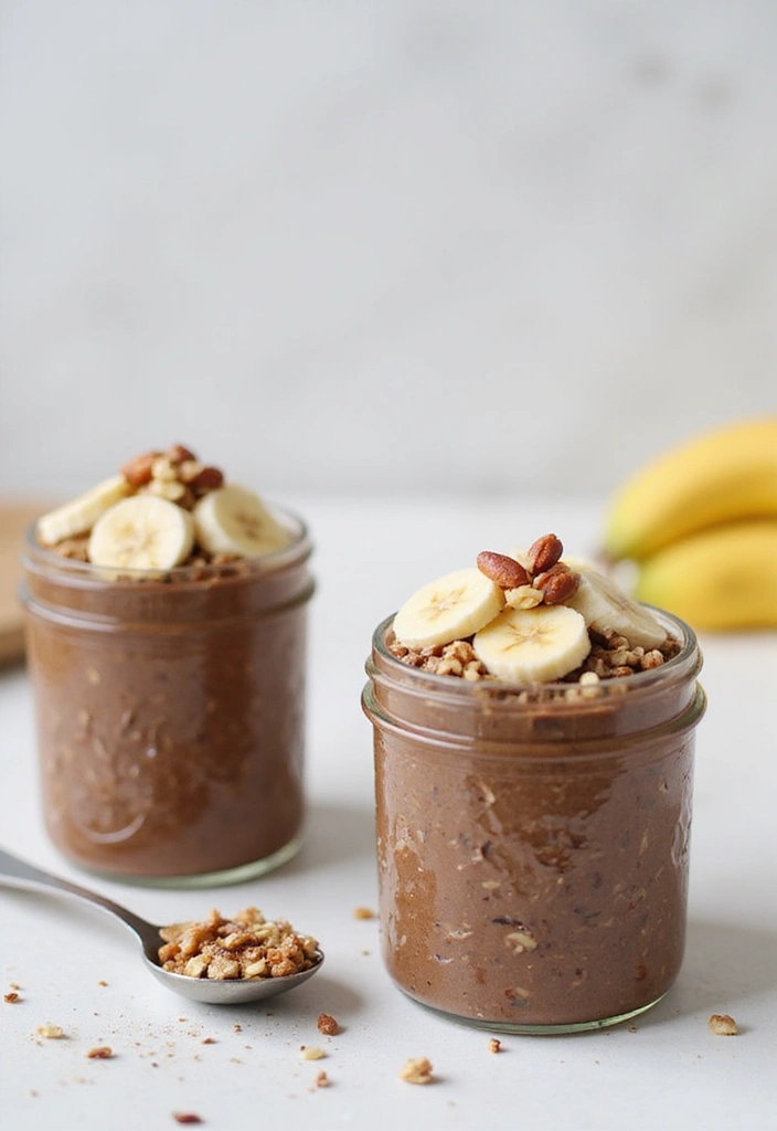 30 Best Gluten Dairy Free Recipes for Every Occasion - 14. Chocolate Banana Overnight Oats