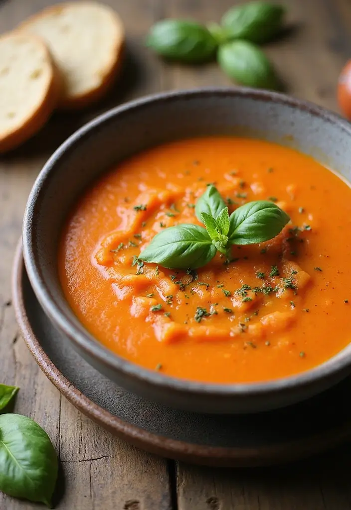 30 Best Gluten Dairy Free Recipes for Every Occasion - 22. Creamy Tomato Basil Soup