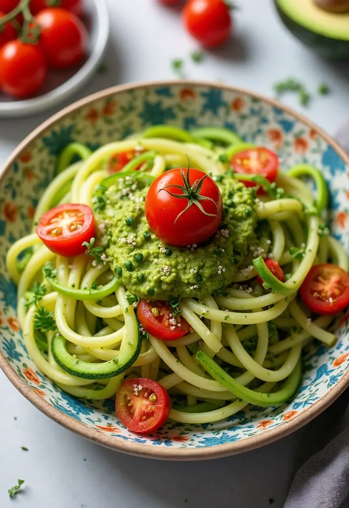 30 Best Gluten Dairy Free Recipes for Every Occasion - 3. Zucchini Noodles with Avocado Pesto