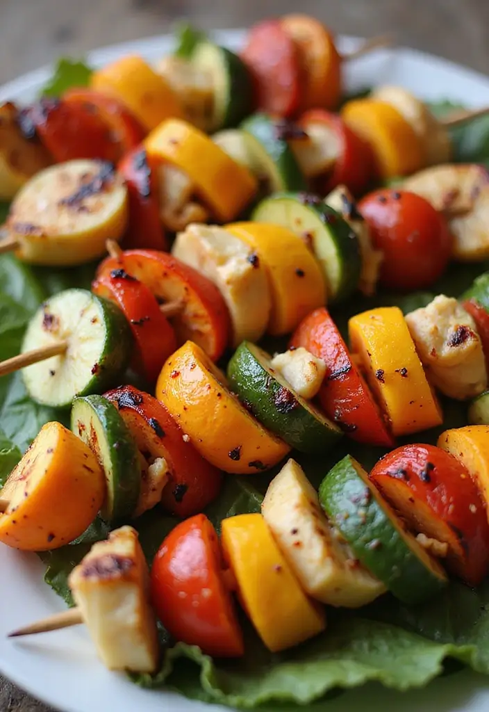 30 Clean-Eating Gluten Dairy Sugar Free Recipes You’ll Love - 12. Grilled Vegetable Skewers