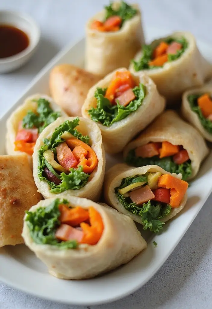 30 Clean-Eating Gluten Dairy Sugar Free Recipes You’ll Love - 19. Crunchy Vegetable Spring Rolls