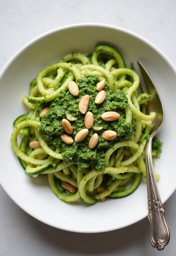 30 Clean-Eating Gluten Dairy Sugar Free Recipes You’ll Love - 2. Zucchini Noodles with Pesto