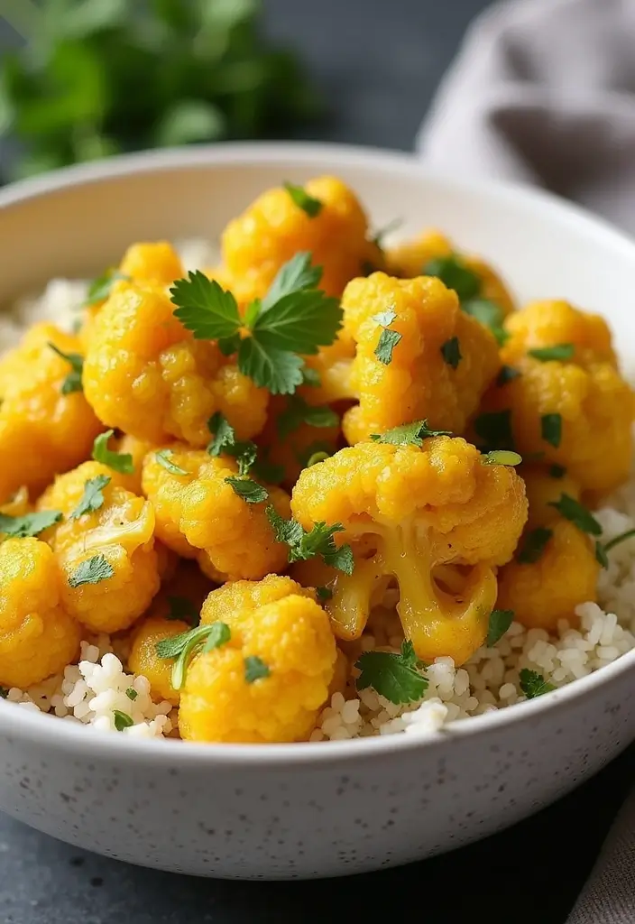 30 Clean-Eating Gluten Dairy Sugar Free Recipes You’ll Love - 28. Coconut Curry Cauliflower