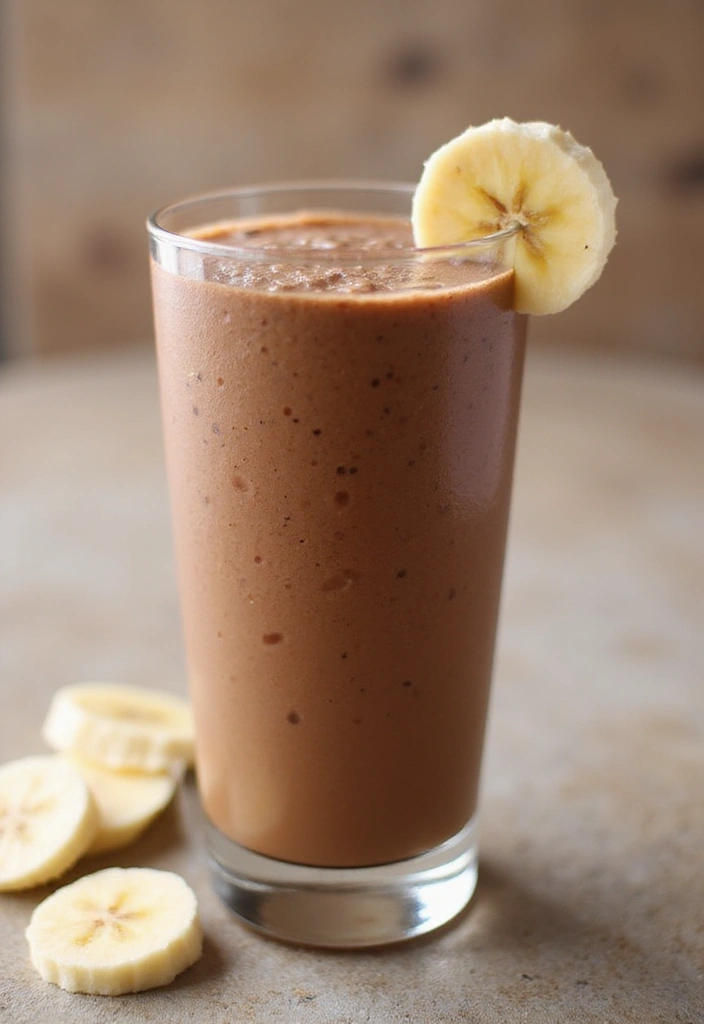 30 Clean-Eating Gluten Dairy Sugar Free Recipes You’ll Love - 30. Chocolate Banana Smoothie
