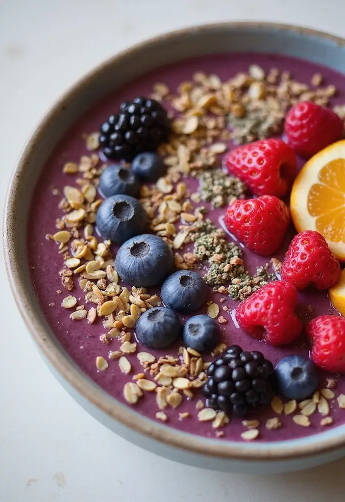 30 Clean-Eating Gluten Dairy Sugar Free Recipes You’ll Love - 9. Berry Smoothie Bowl