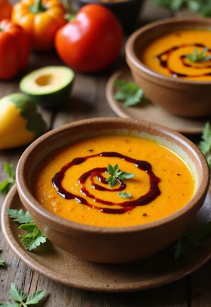 30 Comforting Soup Recipes That Are 100% Dairy Free - 2. Roasted Red Pepper and Butternut Squash Soup