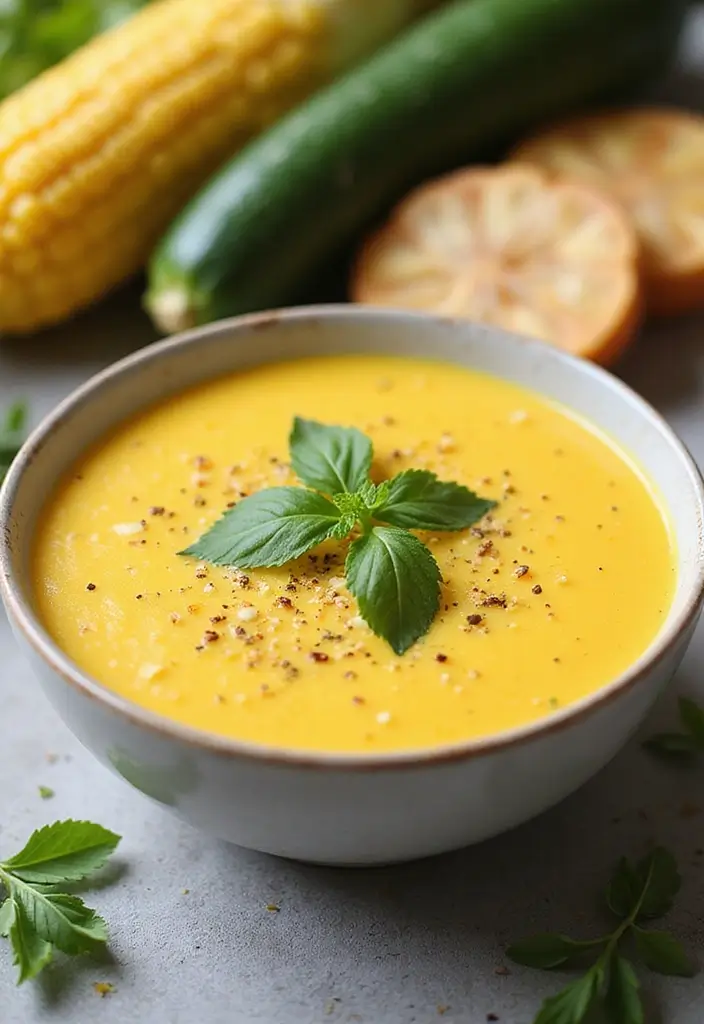 30 Comforting Soup Recipes That Are 100% Dairy Free - 23. Sweet Corn and Zucchini Soup