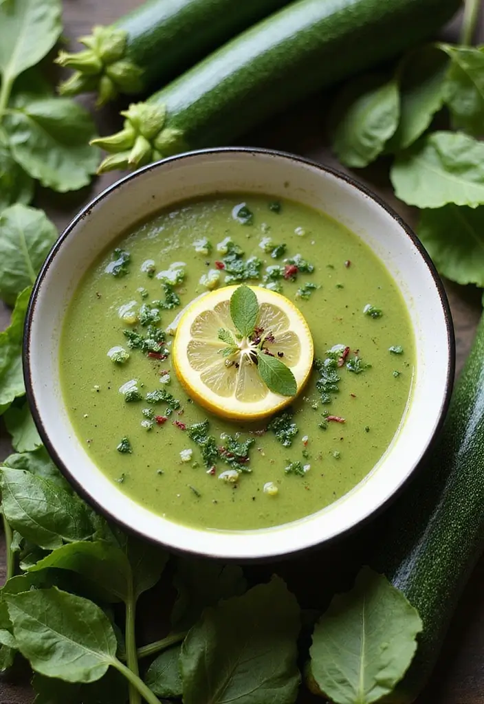 30 Comforting Soup Recipes That Are 100% Dairy Free - 8. Zucchini and Spinach Soup