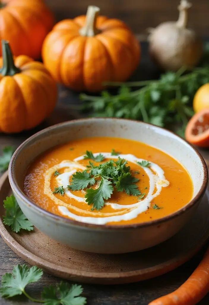30 Comforting Soup Recipes That Are 100% Dairy Free - 9. Thai Coconut and Pumpkin Soup