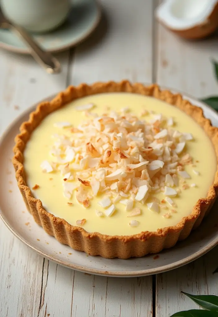 30 Dairy Free Pie Recipes That Taste Like the Real Thing - 14. Coconut Custard Pie