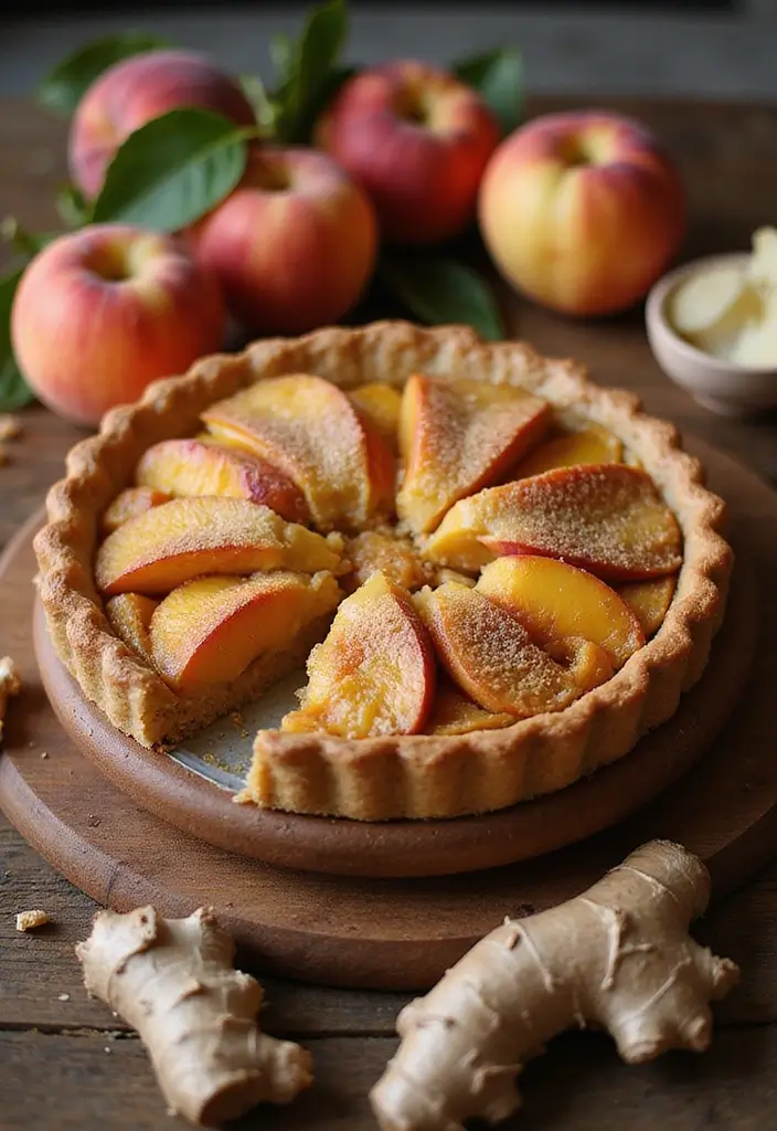 30 Dairy Free Pie Recipes That Taste Like the Real Thing - 23. Ginger Peach Pie