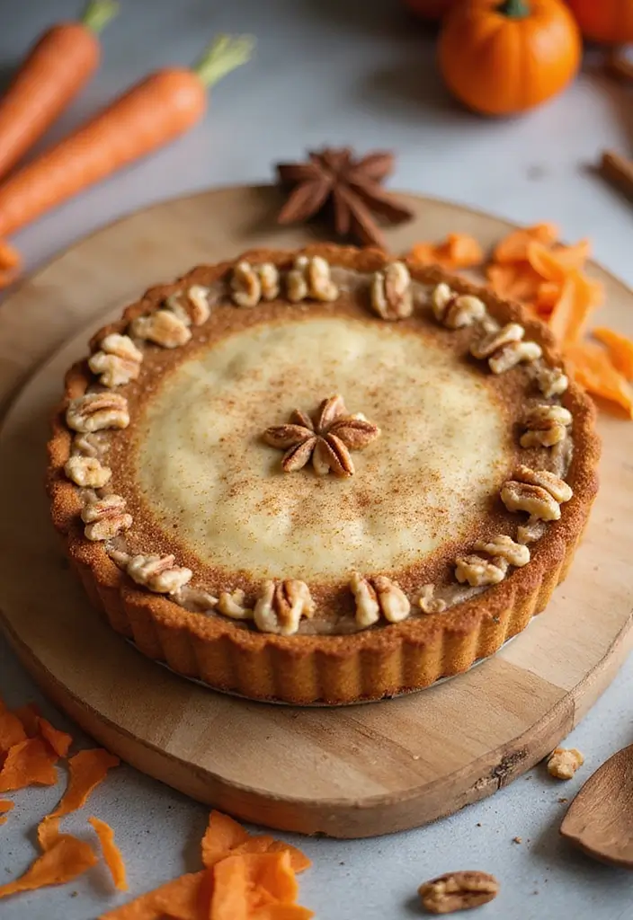 30 Dairy Free Pie Recipes That Taste Like the Real Thing - 28. Carrot Cake Pie