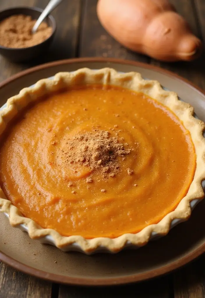 30 Dairy Free Pie Recipes That Taste Like the Real Thing - 4. Silky Sweet Potato Pie