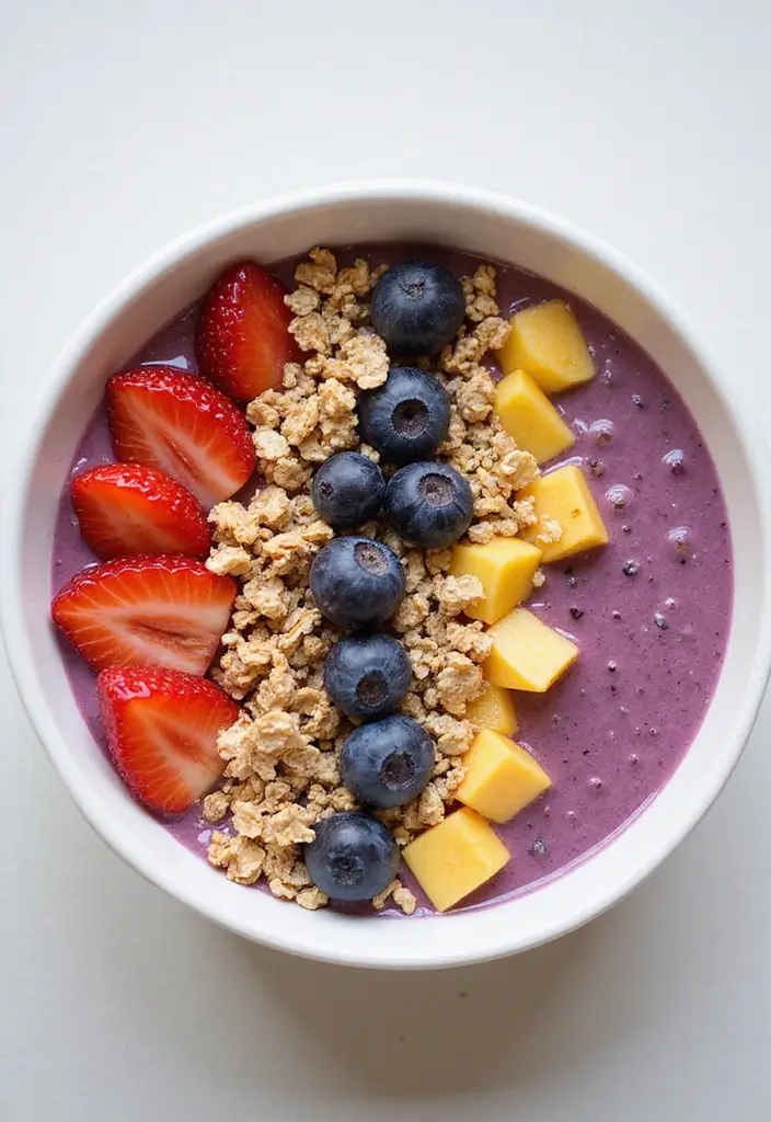 30 Dessert Recipes That Are Totally Gluten Free & Dairy Free - 14. Strawberry Banana Smoothie Bowl