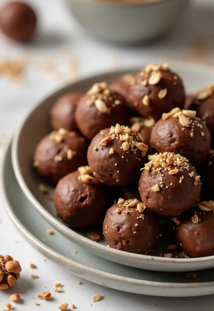 30 Dessert Recipes That Are Totally Gluten Free & Dairy Free - 21. Chocolate Hazelnut Energy Bites