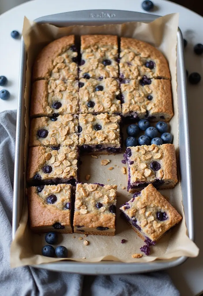 30 Dessert Recipes That Are Totally Gluten Free & Dairy Free - 22. Blueberry Oatmeal Bars