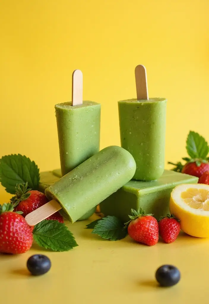 30 Dessert Recipes That Are Totally Gluten Free & Dairy Free - 29. Green Smoothie Popsicles