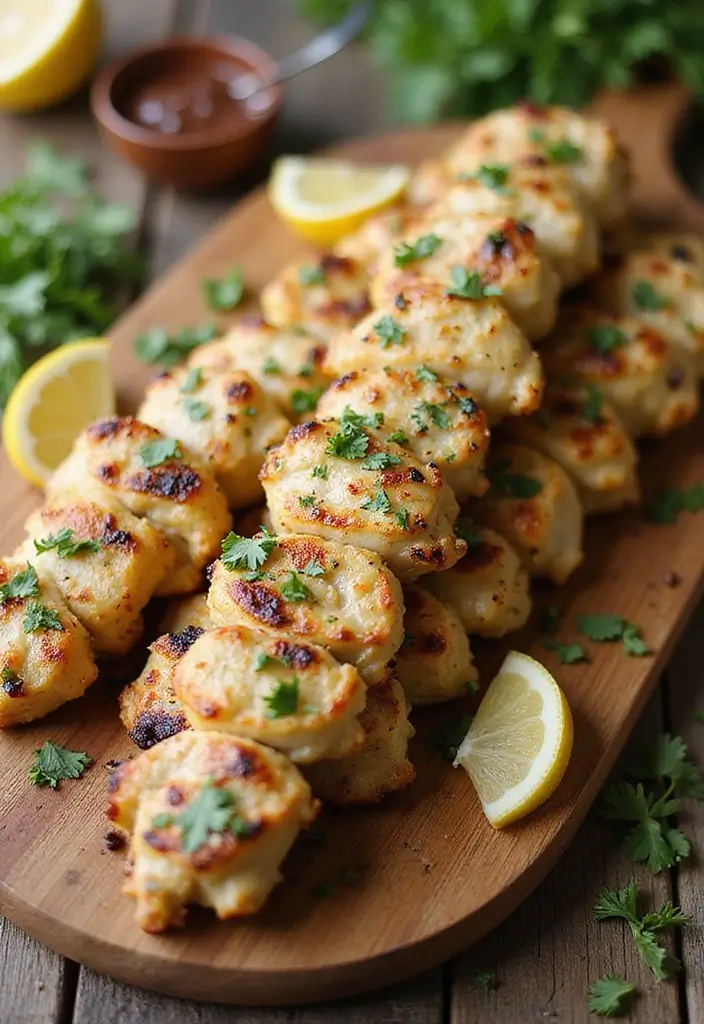 30 Flavorful Gluten Free Dairy Free Chicken Recipes You’ll Make Again - 1. Lemon Herb Chicken Skewers