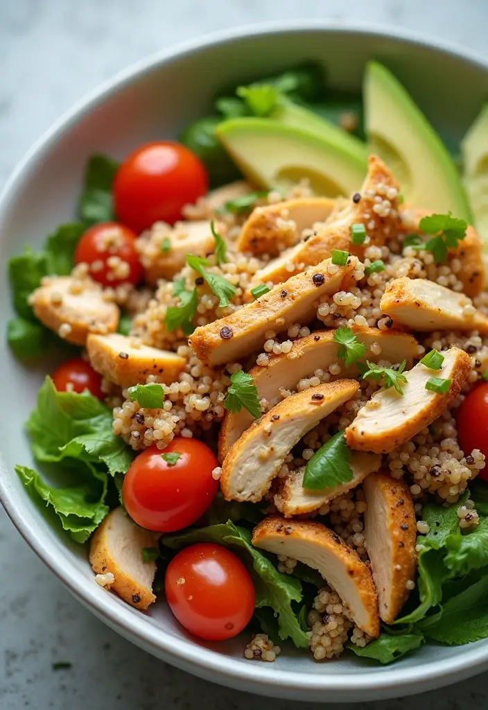 30 Flavorful Gluten Free Dairy Free Chicken Recipes You’ll Make Again - 24. Chicken and Quinoa Salad