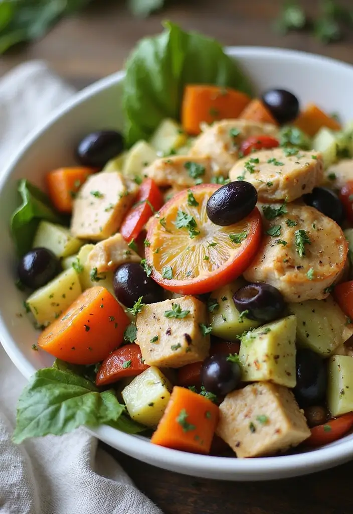 30 Flavorful Gluten Free Dairy Free Chicken Recipes You’ll Make Again - 5. Mediterranean Chicken Salad