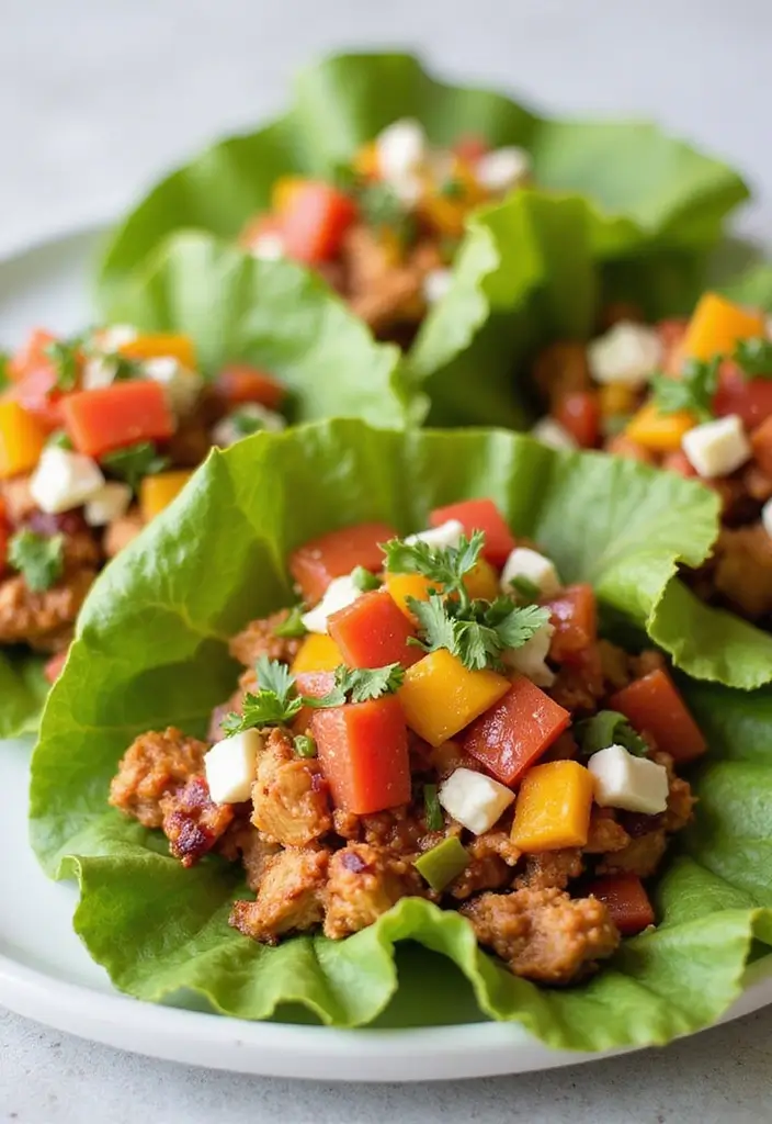 30 Flavorful Gluten Free Dairy Free Chicken Recipes You’ll Make Again - 6. BBQ Chicken Lettuce Wraps