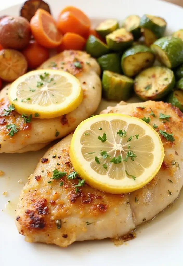 30 Flavorful Gluten Free Dairy Free Chicken Recipes You’ll Make Again - 8. Lemon Garlic Roasted Chicken Breasts