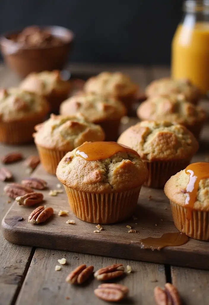 30 Fluffy & Moist Dairy Free Muffin Recipes to Bake Now - 17. Maple Pecan Muffins