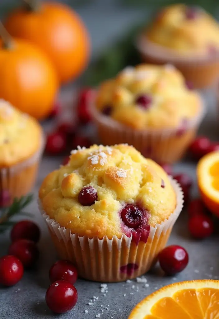 30 Fluffy & Moist Dairy Free Muffin Recipes to Bake Now - 24. Orange Cranberry Muffins