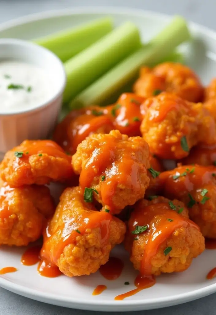 30 Gluten Dairy Free Thanksgiving Recipes Your Guests Will Love - 15. Cauliflower Buffalo Wings