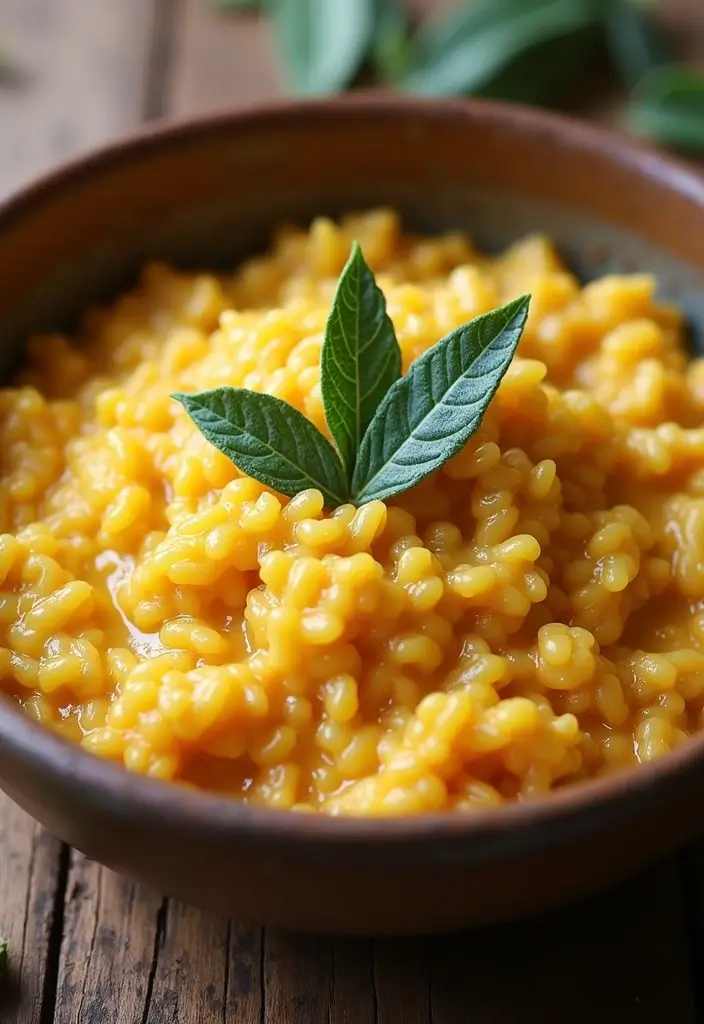 30 Gluten Dairy Free Thanksgiving Recipes Your Guests Will Love - 20. Pumpkin Sage Risotto