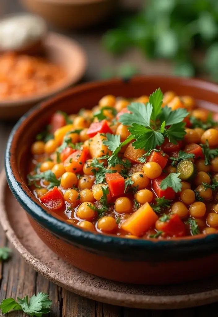30 Gluten Dairy Free Thanksgiving Recipes Your Guests Will Love - 23. Vegetable and Chickpea Tagine