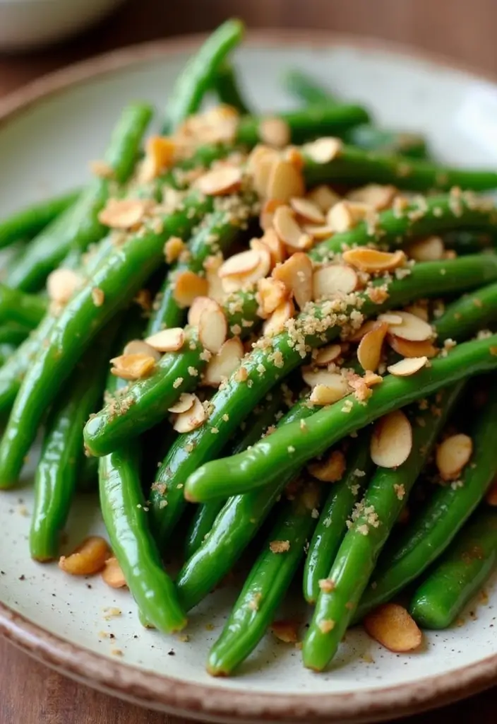 30 Gluten Dairy Free Thanksgiving Recipes Your Guests Will Love - 6. Green Bean Almondine