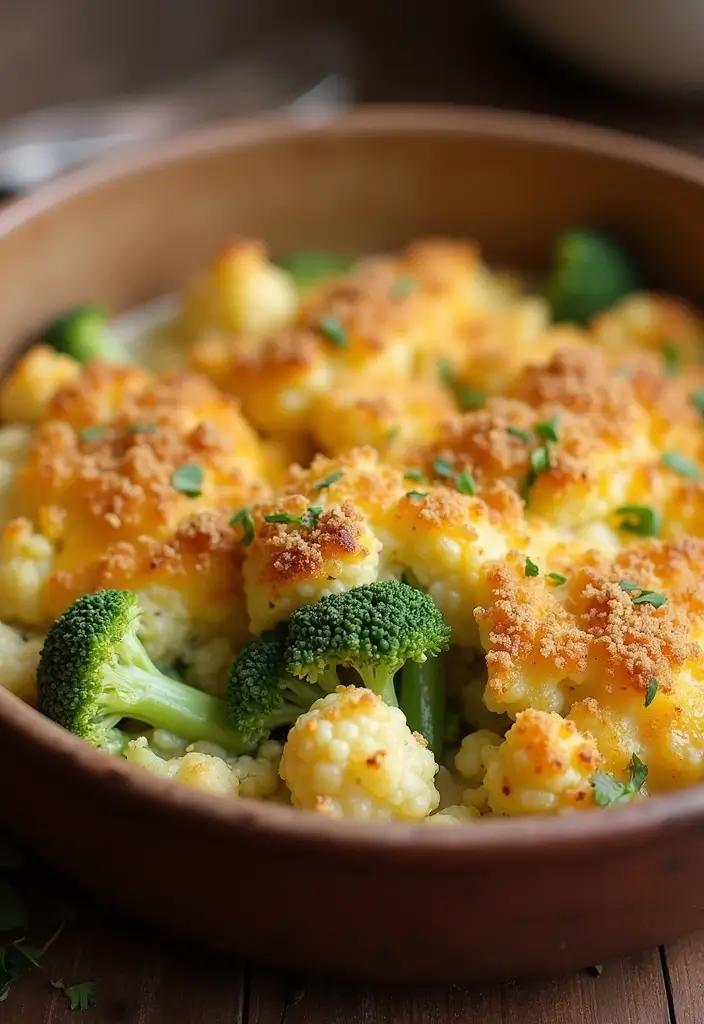 30 Gluten Free Dairy Free Crockpot Recipes You’ll Want Every Week - 21. Cheesy Broccoli and Cauliflower Casserole