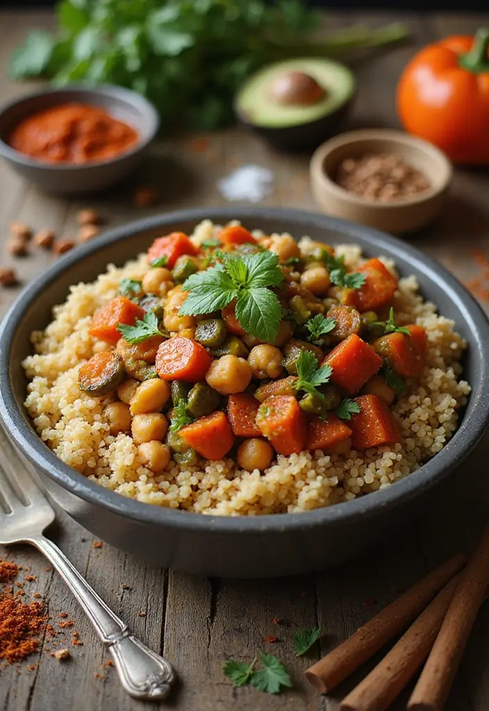 30 Gluten Free Dairy Free Crockpot Recipes You’ll Want Every Week - 8. Vegetable and Chickpea Tagine