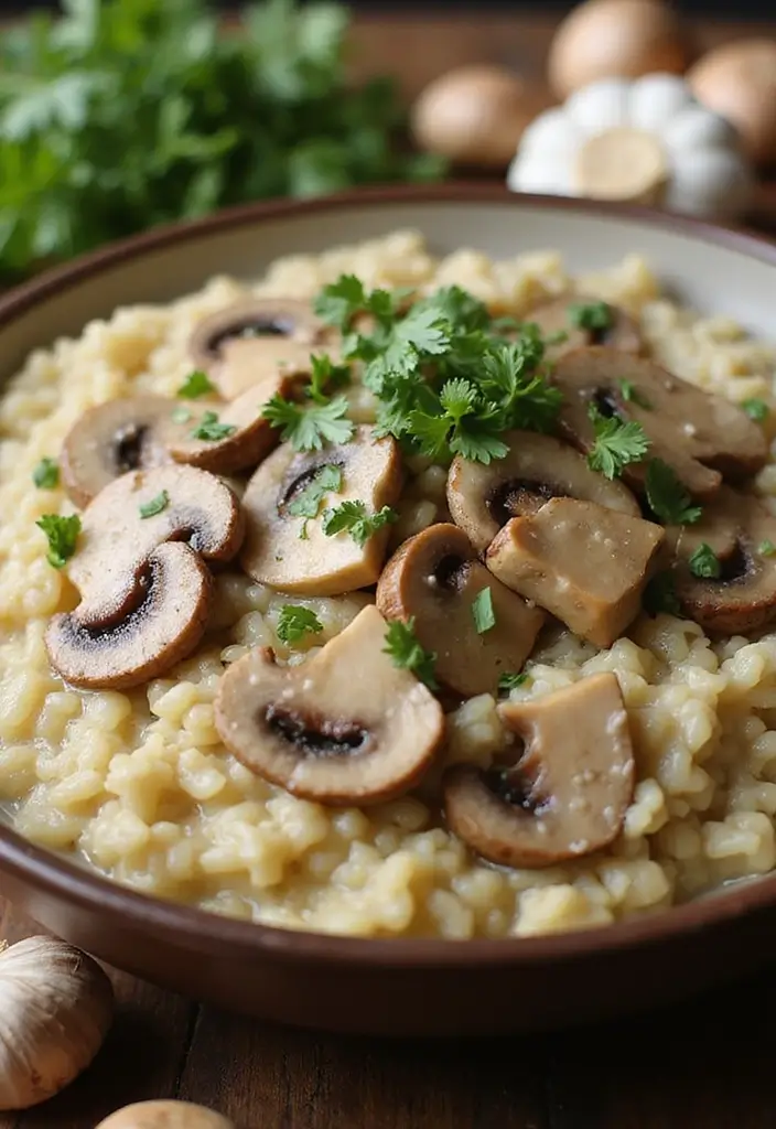 30 Gluten Free Dairy Free Egg Free Recipes That Actually Taste Amazing - 1. Creamy Vegan Mushroom Risotto
