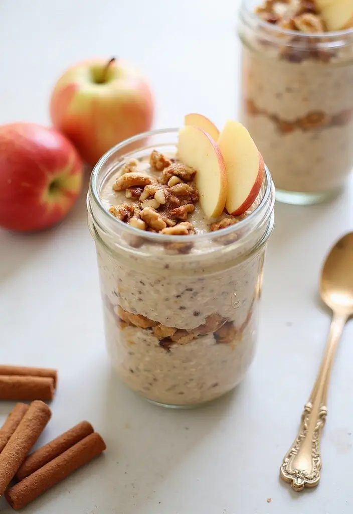 30 Gluten Free Dairy Free Egg Free Recipes That Actually Taste Amazing - 11. Apple Cinnamon Overnight Oats
