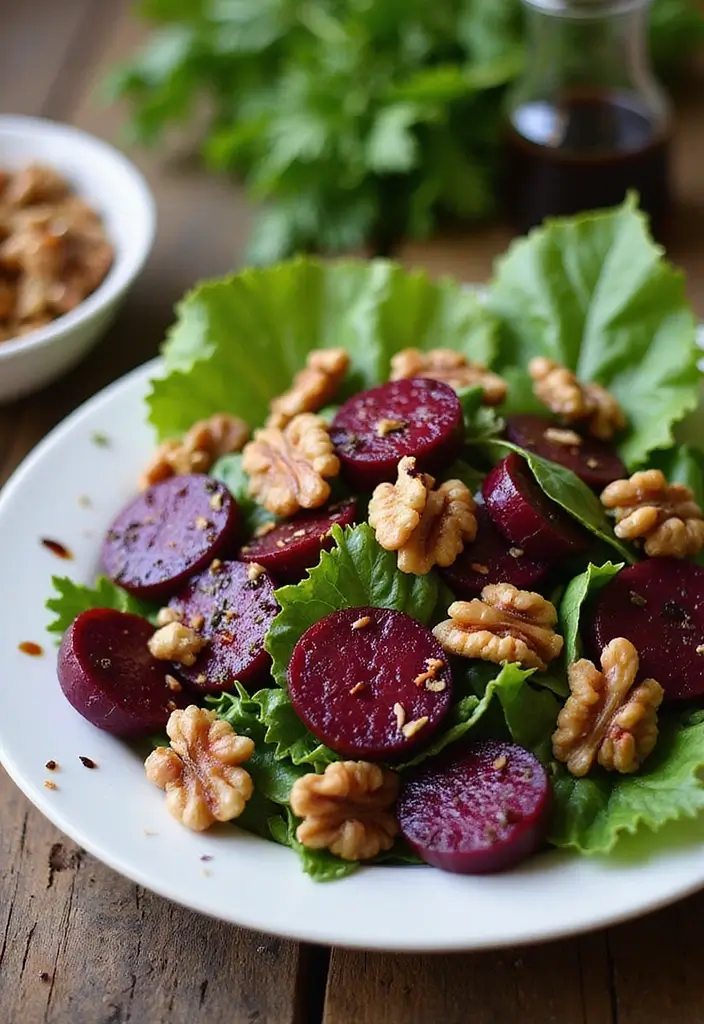 30 Gluten Free Dairy Free Egg Free Recipes That Actually Taste Amazing - 14. Roasted Beet Salad with Walnuts