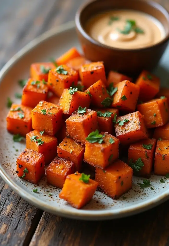 30+ Gluten Free Dairy Free Recipes That Everyone Will Love - 14. Spicy Roasted Sweet Potatoes
