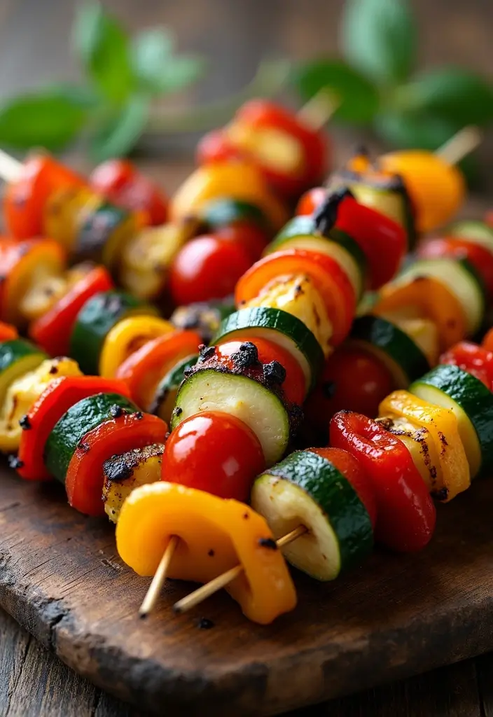 30+ Gluten Free Dairy Free Recipes That Everyone Will Love - 18. Grilled Vegetable Skewers