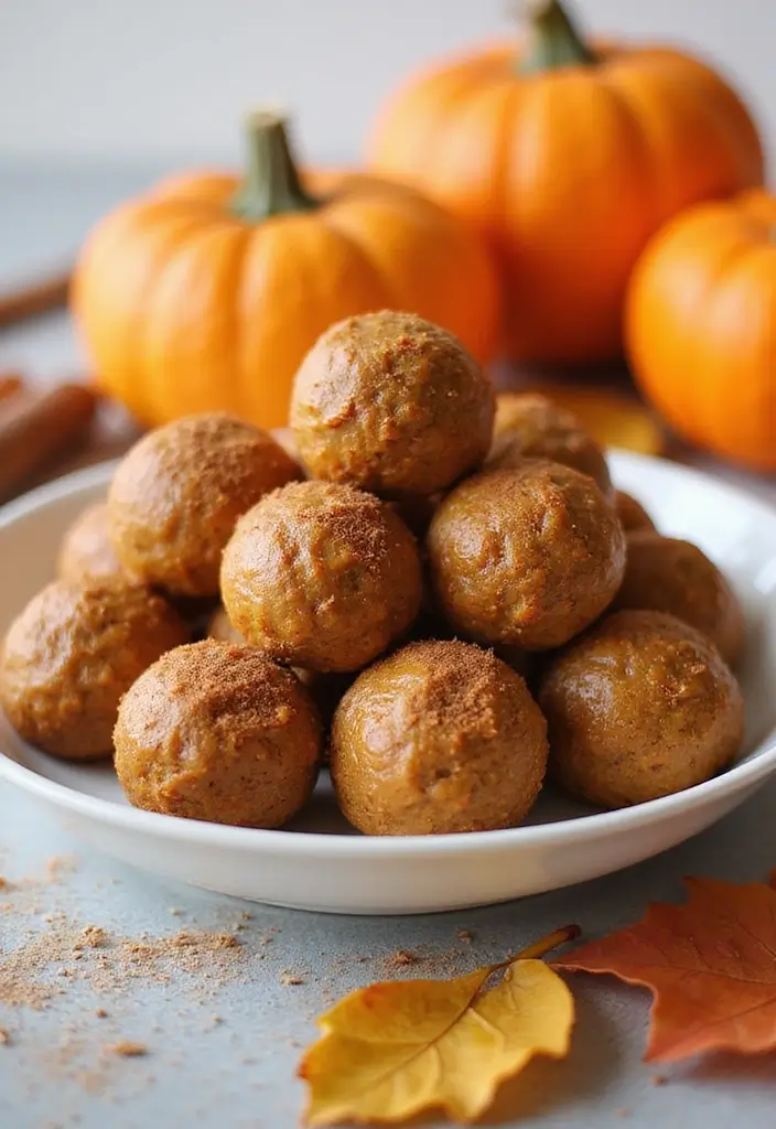 30+ Gluten Free Dairy Free Recipes That Everyone Will Love - 23. Pumpkin Spice Energy Balls