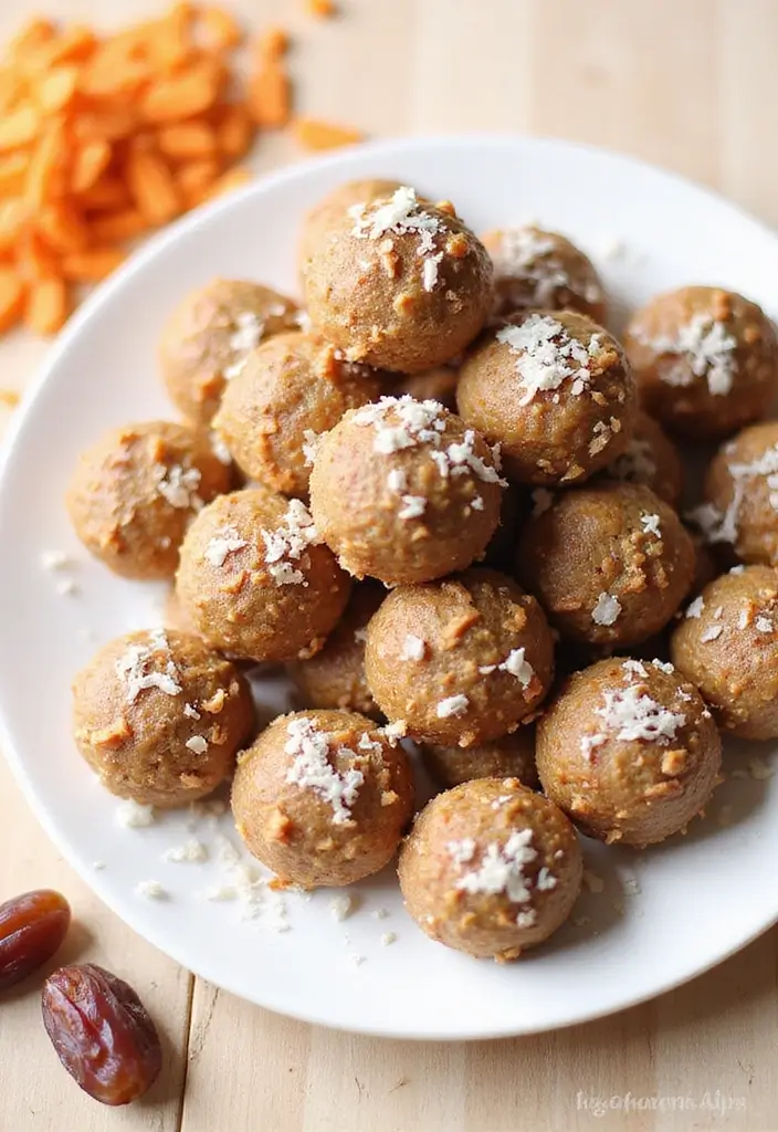 30+ Gluten Free Dairy Free Recipes That Everyone Will Love - 9. Carrot Cake Energy Bites