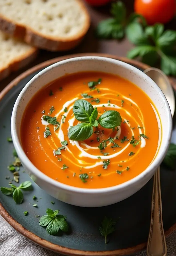 30 Gluten Free Dairy Free Soup Recipes to Warm You Up - 1. Creamy Coconut Tomato Soup