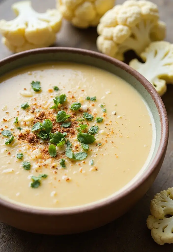 30 Gluten Free Dairy Free Soup Recipes to Warm You Up - 13. Spiced Cauliflower Soup