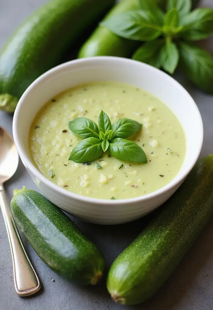 30 Gluten Free Dairy Free Soup Recipes to Warm You Up - 14. Zucchini Basil Soup
